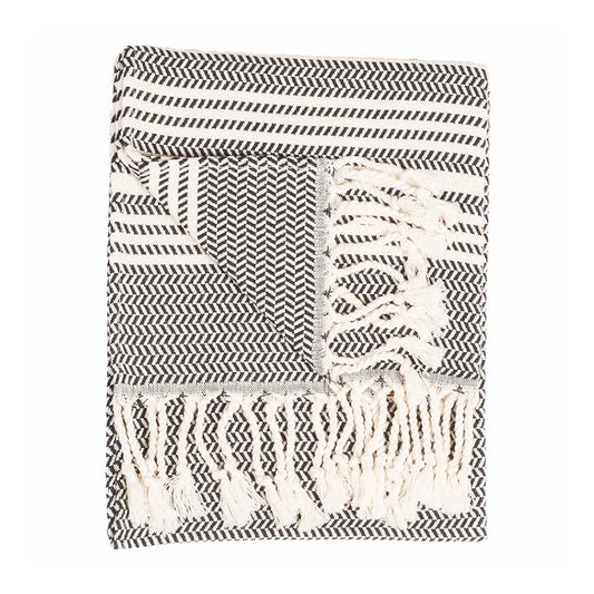 POKOLOKO Hasir Hand Towel #color_carbon-hasir