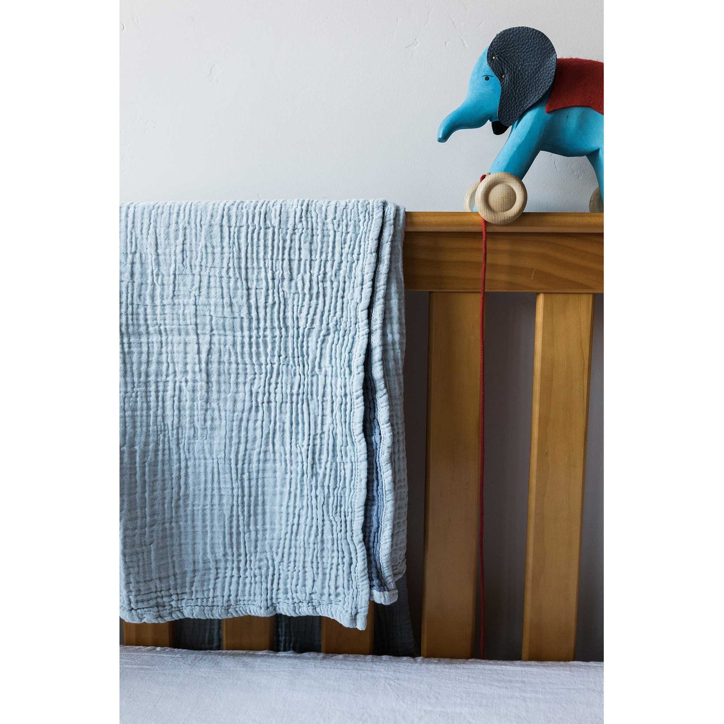 Couverture bébé en coton froissé