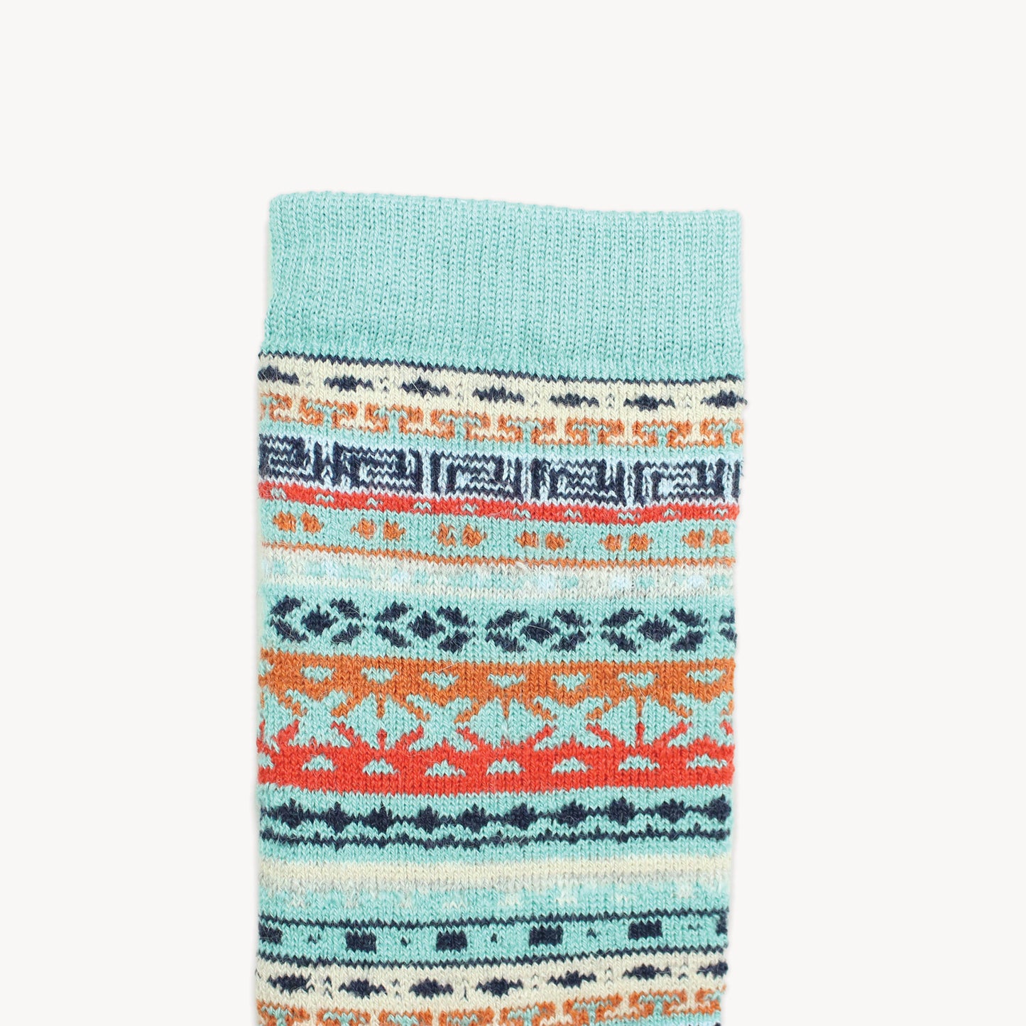 POKOLOKO Crew Alpaca Socks #color_multi-aqua