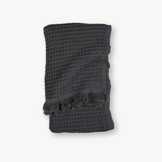 POKOLOKO French Waffle Towel #color_anthracite