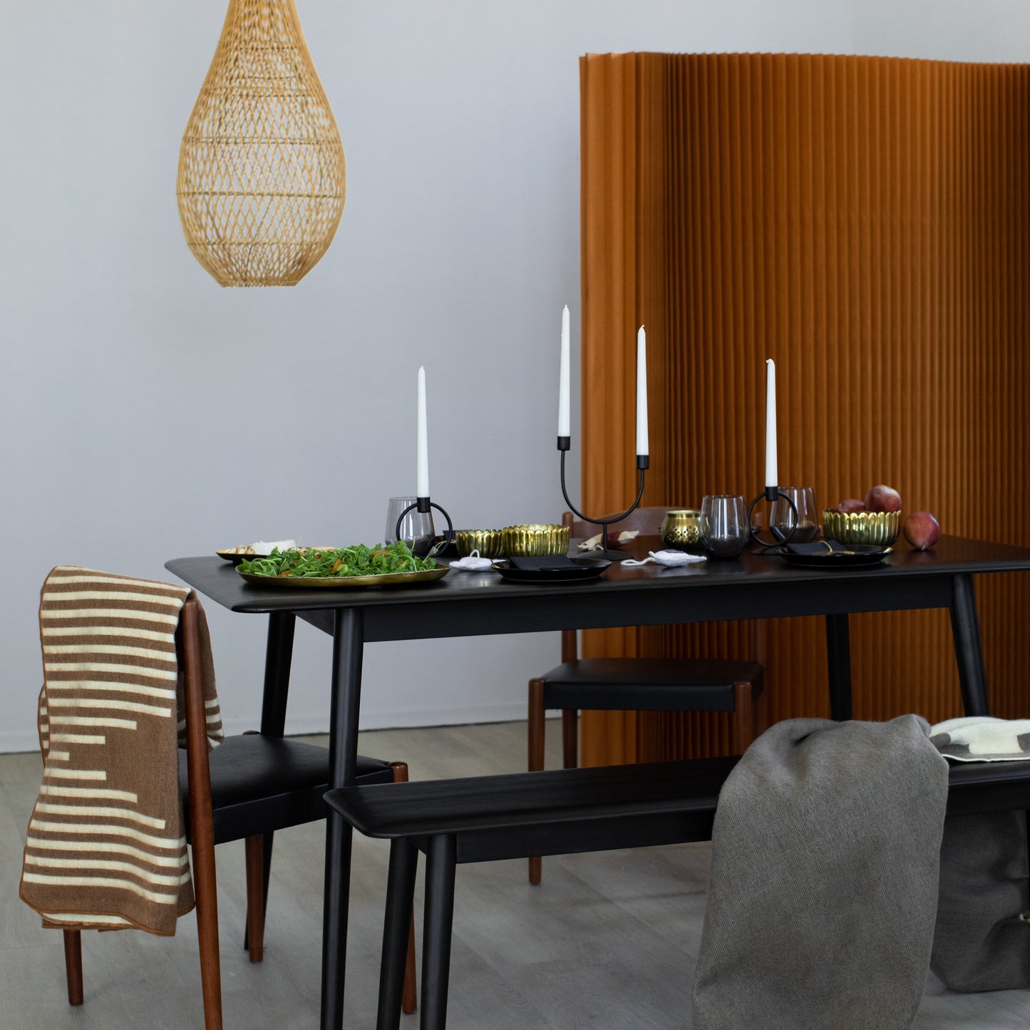POKOLOKO Asymmetrical Candle Holder #color_black-candle-holder