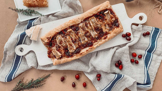 Cranberry, Brie & Pancetta Tart