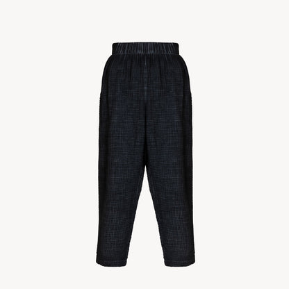 POKOLOKO Crinkle Slouchy Pants #color_crinkle-black