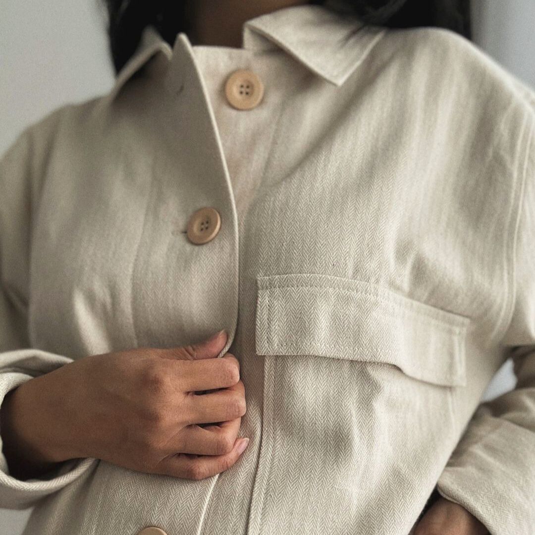 Herringbone Short Jacket