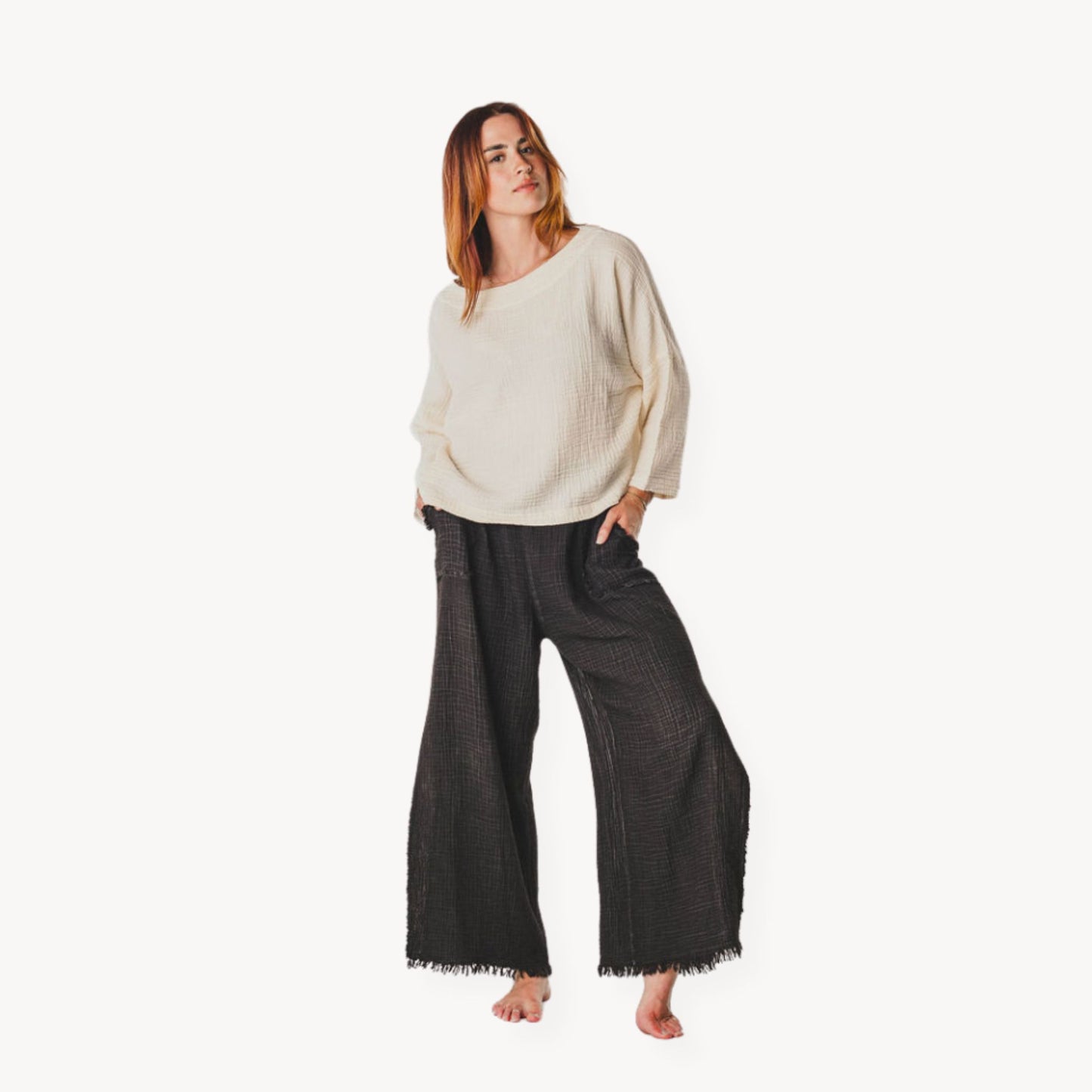 POKOLOKO Crinkle Long Sleeve Boat Top #color_crinkle-cream