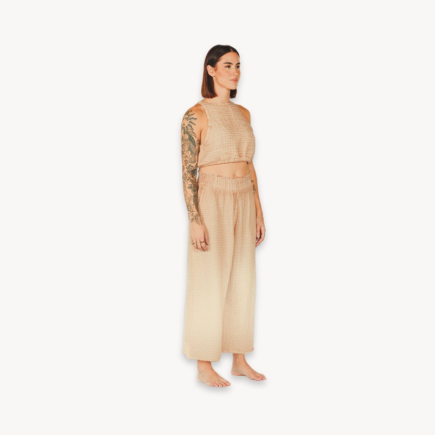 POKOLOKO Crinkle Keyhole Tank #color_crinkle-beige