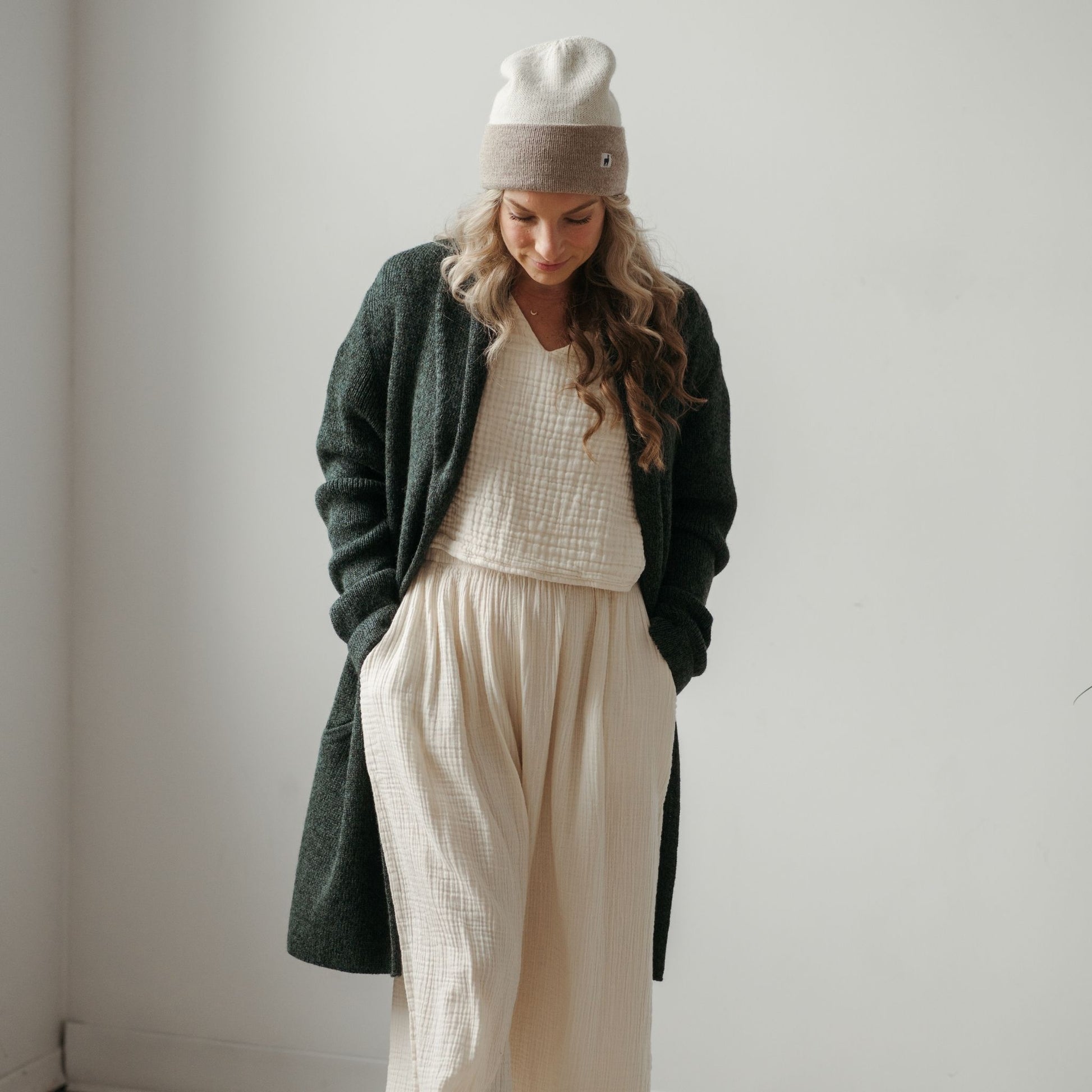 POKOLOKO Mia Sweater #color_marled-green-mia