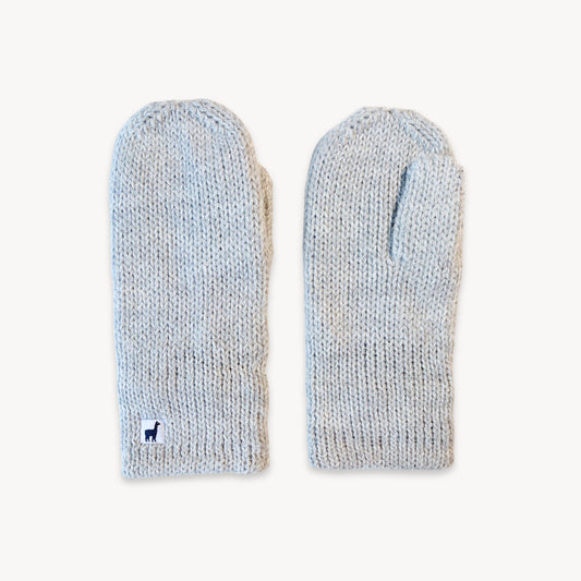 POKOLOKO Alpaca Fleece-Lined Mittens #color_fleece-lined-clear-grey