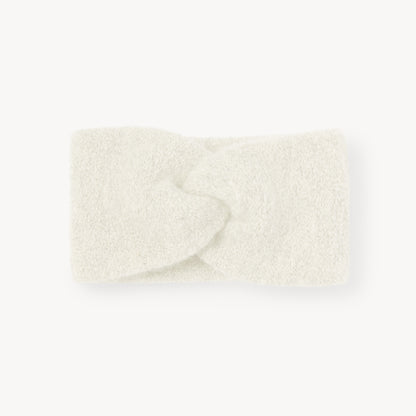 POKOLOKO Baby Alpaca Twisted Headband #color_ivory-headband