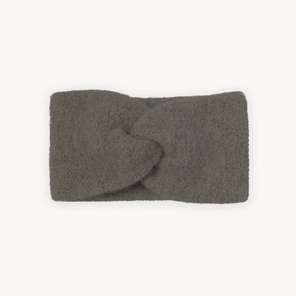 POKOLOKO Baby Alpaca Twisted Headband #color_charcoal-headband