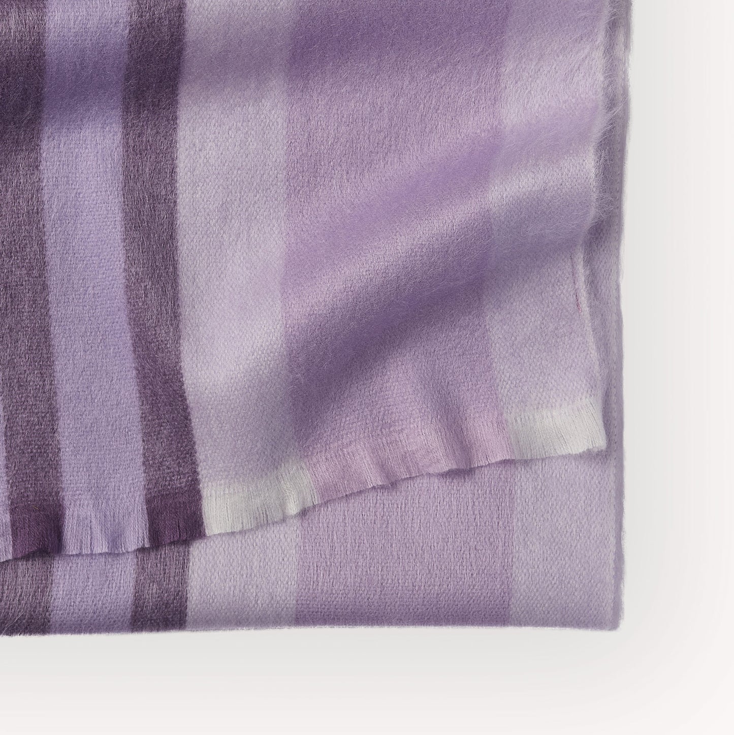 Striped Alpaca Seamless Scarf #color_orchid