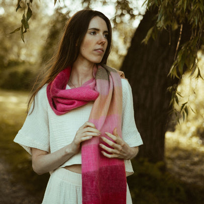 POKOLOKO Mood Alpaca Seamless Scarf #color_jewel-mood