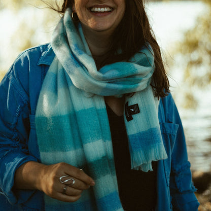 POKOLOKO Mood Alpaca Seamless Scarf #color_jay-mood