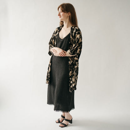 POKOLOKO Ubud Cover-Up #color_black-floral