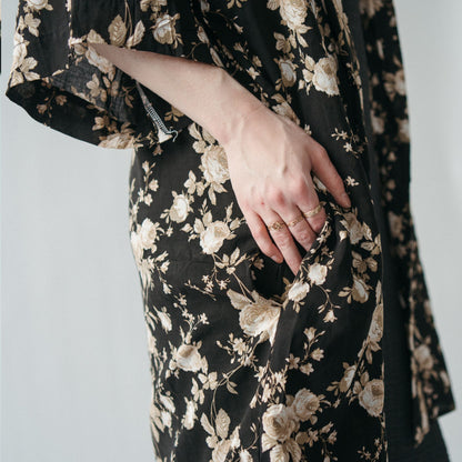 POKOLOKO Ubud Cover-Up #color_black-floral