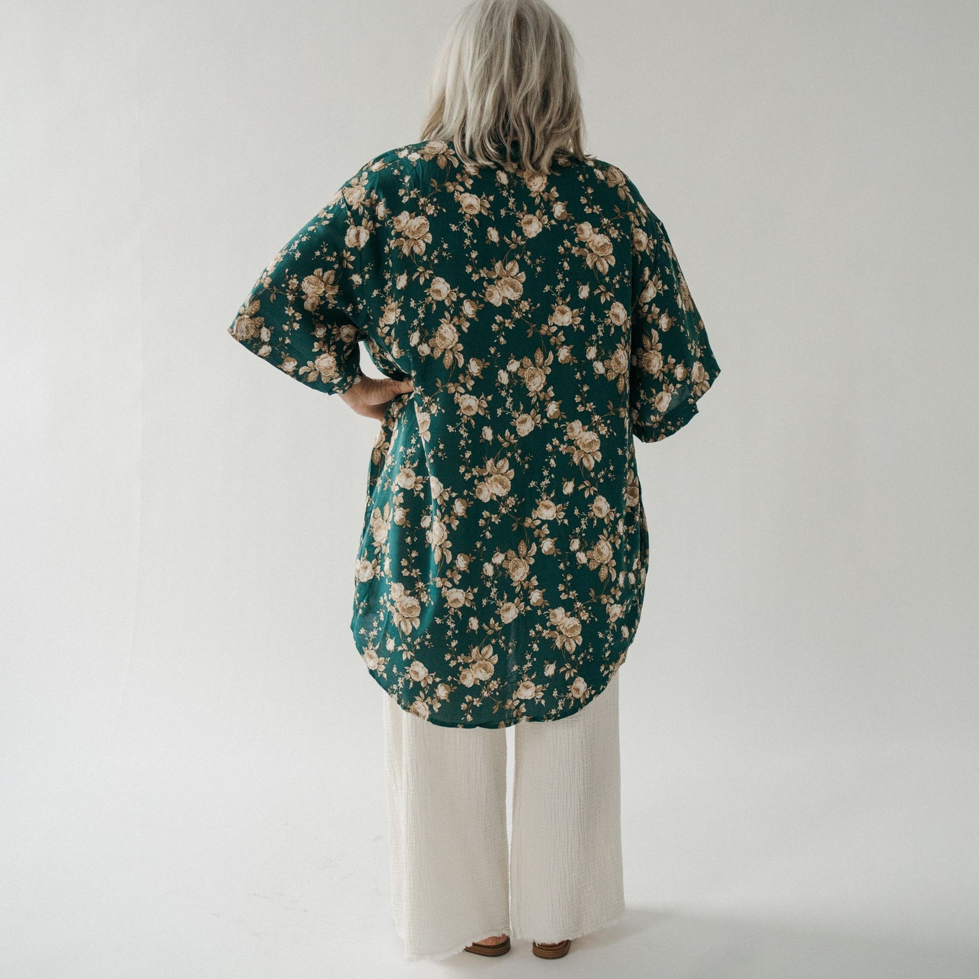 POKOLOKO Ubud Cover-Up #color_floral-teal