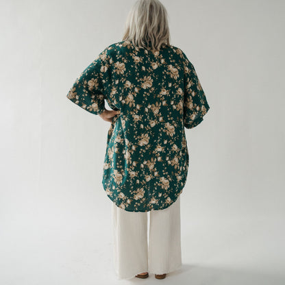 POKOLOKO Ubud Cover-Up #color_floral-teal