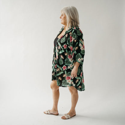 POKOLOKO Ubud Cover-Up #color_tropical-black