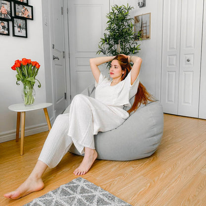 POKOLOKO Crinkle Palazzo Pants #color_crinkle-cream