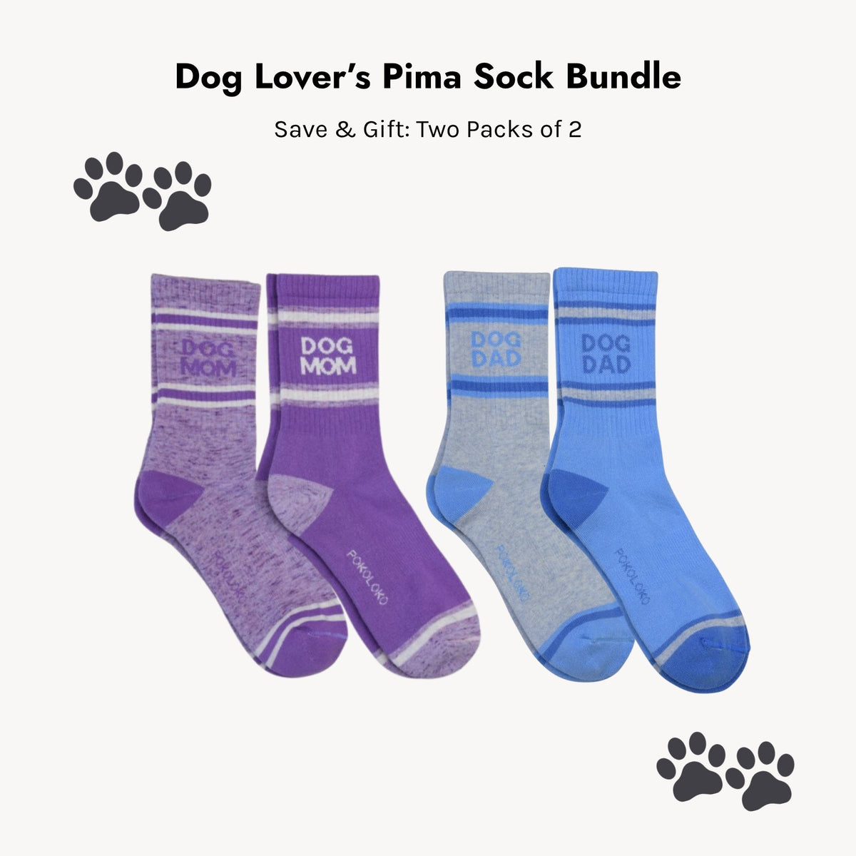 Dog Lover's Pima Sock Bundle
