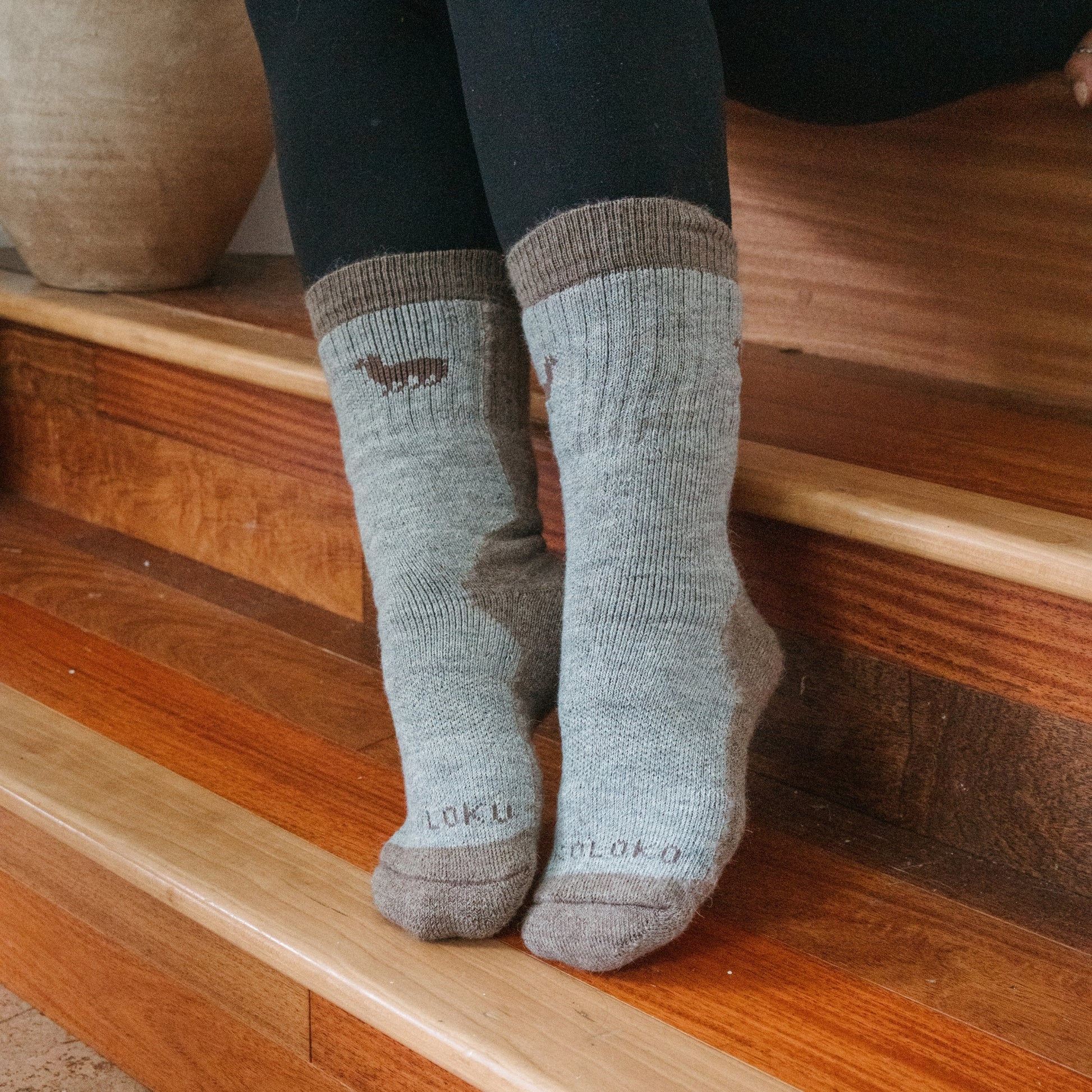 POKOLOKO Hiker Socks #color_griege