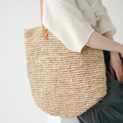 POKOLOKO Raffia Bag #color_natural