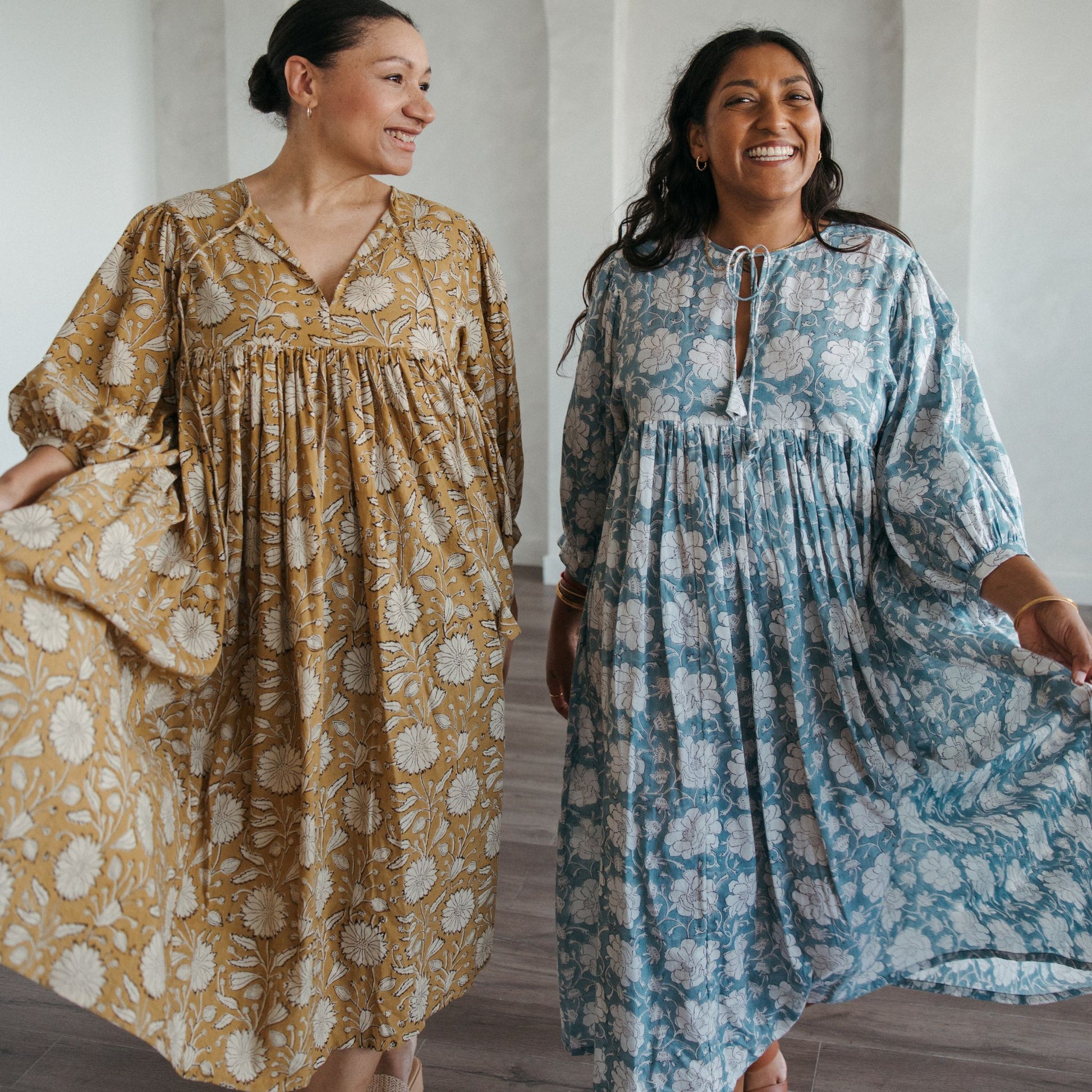 POKOLOKO Mira Midi Dress #color_gold-sona