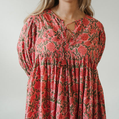 POKOLOKO Mira Midi Dress #color_gulabu-pink