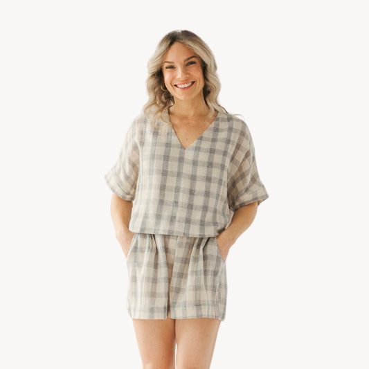 Plaid Crop Top