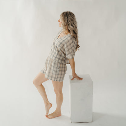 POKOLOKO Plaid Shorts