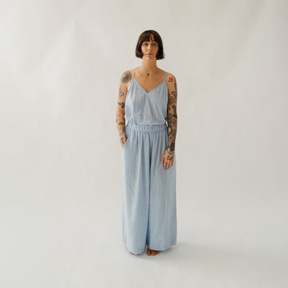 POKOLOKO Blue Blend Strappy Top