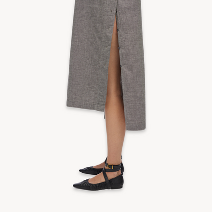 City Collection Buttoned Shirt Dress