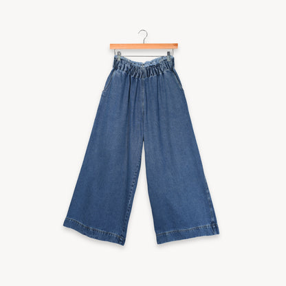 Denim Palazzo Pants