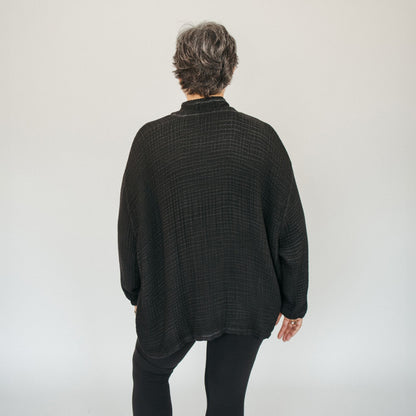 POKOLOKO 4-Layer Crinkle Jacket #color_crinkle-black