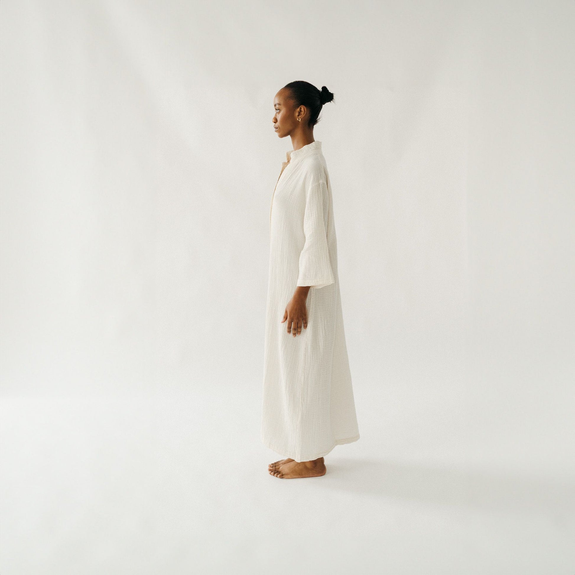 POKOLOKO Crinkle Shirt Dress #color_crinkle-cream