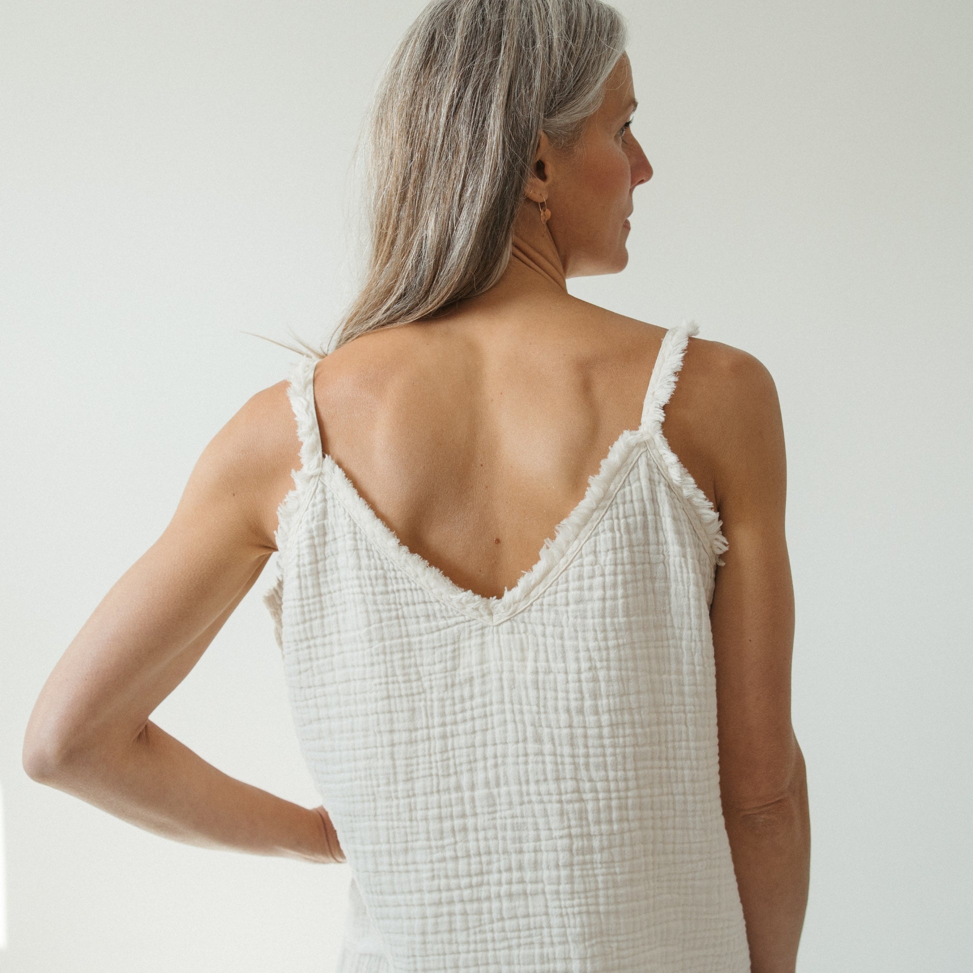 POKOLOKO Crinkle Strappy Top #color_crinkle-cream
