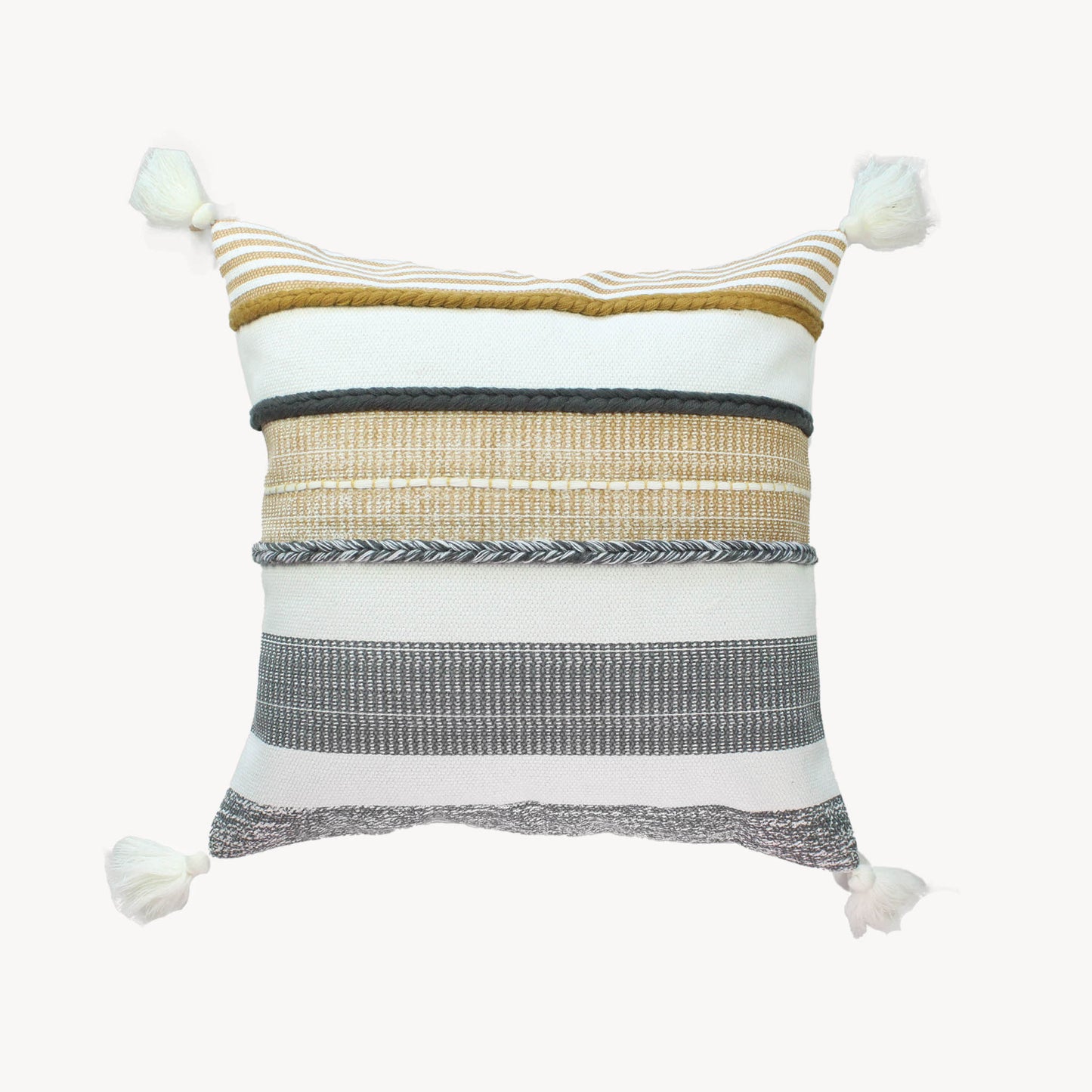 Braided Stripe Pillow Case - 20"x20"