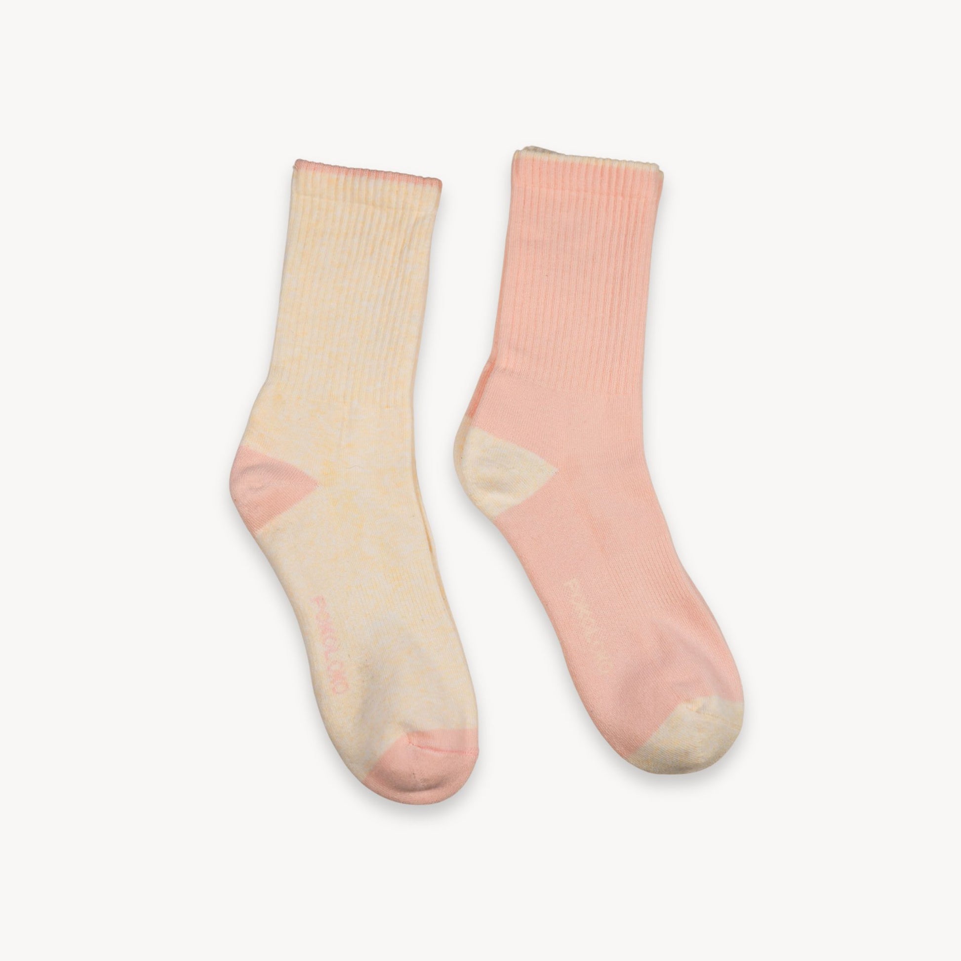 POKOLOKO Heel Toe Socks - Pack of 2 #color_rosetta
