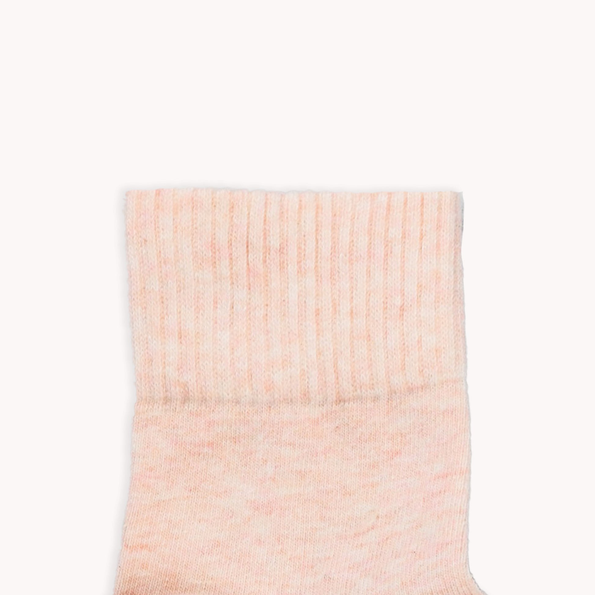 POKOLOKO Striped-Solid Pima Socks - Pack of 2 #color_blush-pima