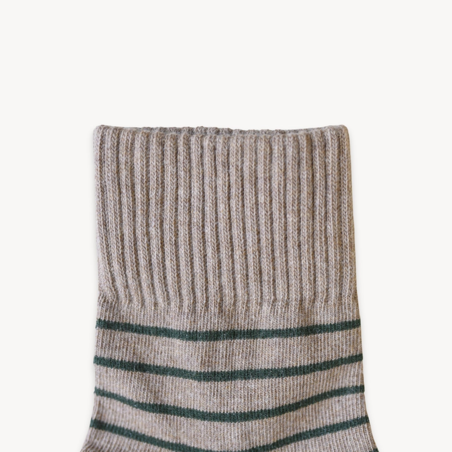 POKOLOKO Striped-Solid Pima Socks - Pack of 2 #color_forest-walnut
