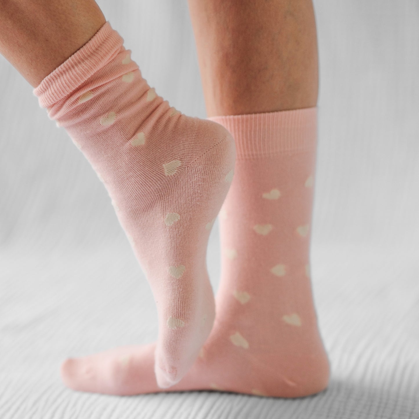 Have a Heart Socks - Pack of 2 #color_pink-beige