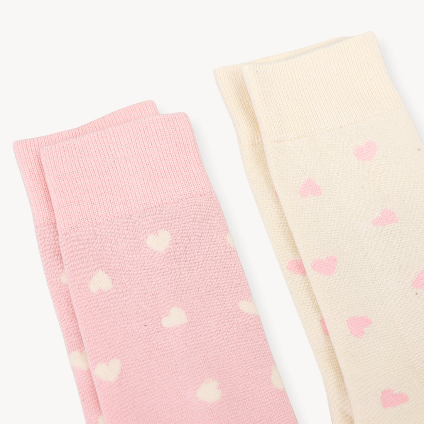 Have a Heart Socks - Pack of 2 #color_pink-beige
