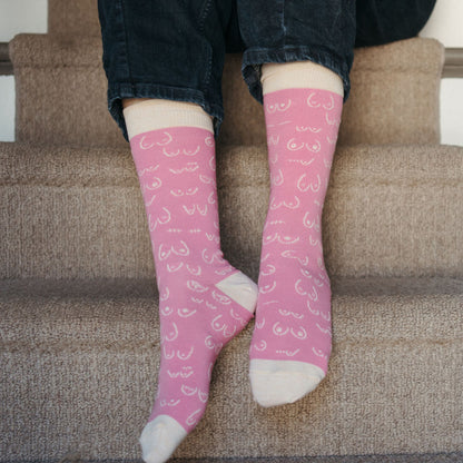 Breast Cancer Awareness Pima Socks - Pack of 2