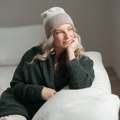 POKOLOKO Pure Reversible Toque #color_white-beige-toque