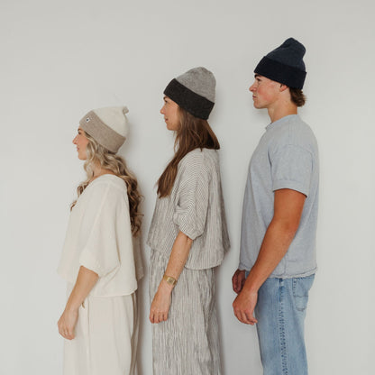 POKOLOKO Pure Reversible Toque #color_white-beige-toque