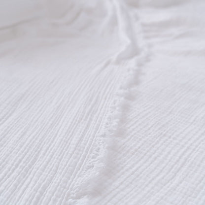 POKOLOKO Crinkle Bed Covers #color_white-crinkle