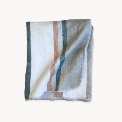 POKOLOKO Striped Alpaca Blanket #color_earth-stripe