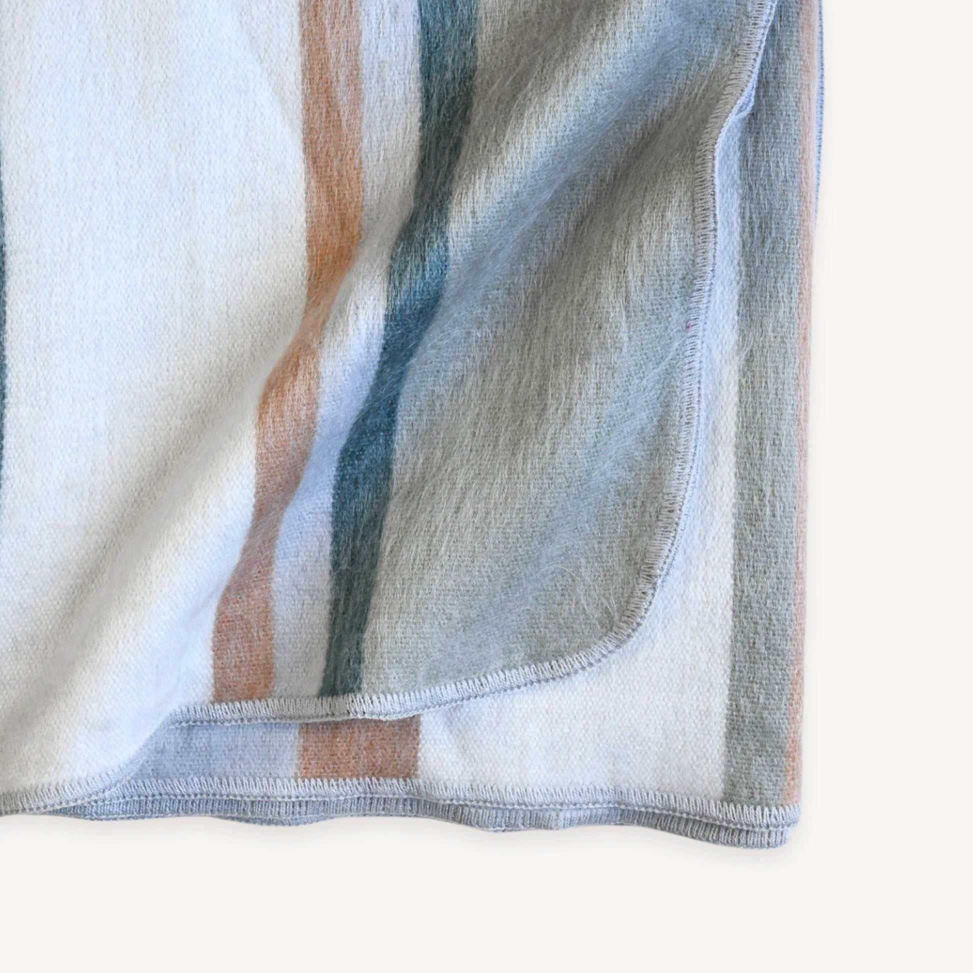 POKOLOKO Striped Alpaca Blanket #color_earth-stripe