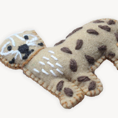 POKOLOKO Hand-Embroidered Ornament #color_cheetah