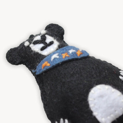 POKOLOKO Hand-Embroidered Ornament #color_smokey-bear